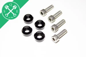 Schalensitz Befestigungssatz BLACK passend für Recaro Pole Position Sparco OMP - Bild 1 von 2