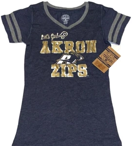 University of Akron Zips Let's Go Mascot Roo T-Shirt New! NWT Girls XS 4 5 - Picture 1 of 2