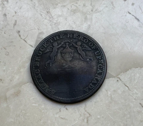 1816 Canada Brock Token - Damaged  bg Cover