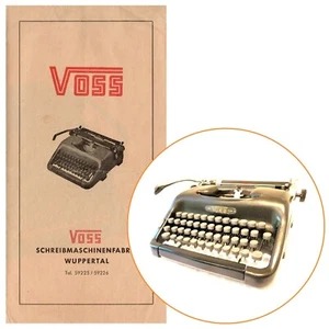 Voss Typewriter Instruction Manual User Repro Vtg Portable S24 ST24 S32 ST34 - Picture 1 of 2