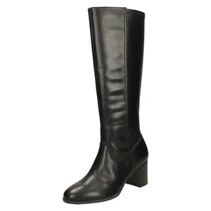Ladies Clarks Knee High Boots Freva 55 Long - Picture 1 of 10
