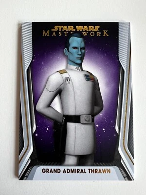 Topps Star Wars Masterwork 2021 Purple Base Card #41 Grand Admiral Thrawn /50 - Image 1 of 2