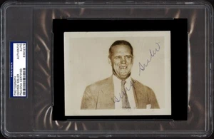 George Sisler Signed Autographed 4x5 Original Photo Encapsulated PSA/DNA - Picture 1 of 2