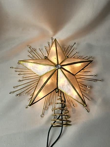 Kurt Adler Capiz Star Treetopper - Picture 1 of 3