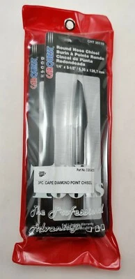 Carquest 3pc. Cape Diamond Point Chisel Set, CQCAC03 - Image 1 of 2