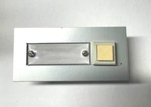CAMPANA PUERTA EMPUJE BOTÓN EMPOTRADO ILUMINADO CON ETIQUETA DE NOMBRE - Imagen 1 de 3
