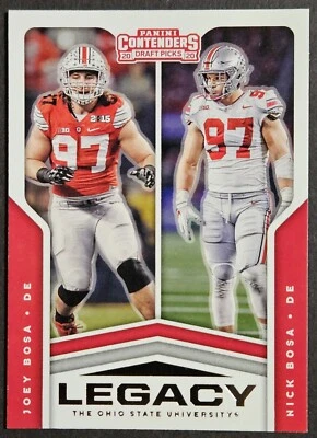 2020 Panini Contenders Draft Picks Legacy #10 Joey Bosa Nick Bosa - Image 1 of 2