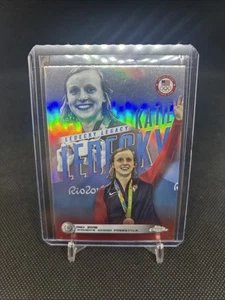 Tarjeta Katie Ledecky Topps cromada legado Juegos Olímpicos - Imagen 1 de 2