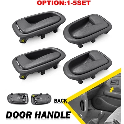 Серые внутренние дверные ручки для 1993-1997 Toyota Corolla левая правая сторона 4-40X - Изображение 1 из 4