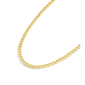 Colección Collar Cadena Oro - Oro Amarillo Sólido 14K Relleno Miami Bordillo Cubano L - Imagen 1 de 12