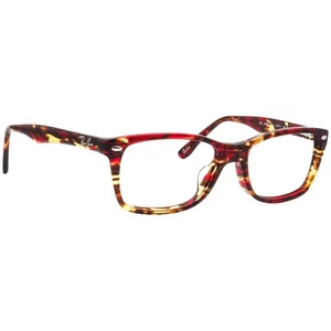 Ray-Ban Eyeglasses RB 5228F 5710 Spotted Red Havana Square Frame 53[]17 140 - Picture 1 of 6