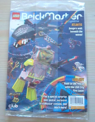Lego Brickmaster Magazine w/ Bonus Glatorian Bionicle #6 DC Comic - Jan-Feb 2010 - Image 1 of 2