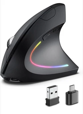 Pojtk Ergonomic Wireless Rechargeable Mouse - Image 1 of 4