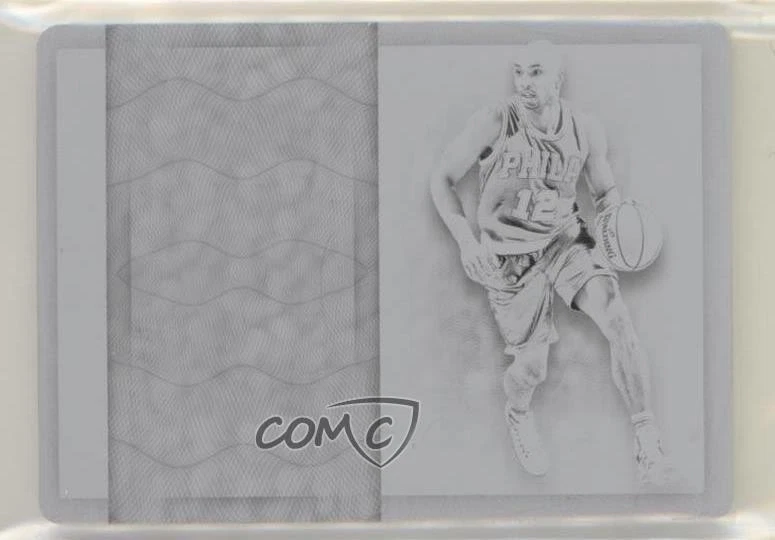 2016-17 National Treasures Printing Plate Black 1/1 Gerald Henderson Logoman 6kg - Image 1 of 3