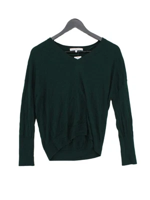 Gerard Darel Women's Jumper UK 6 Green 100% Wool V-Neck Pullover - Image 1 of 4