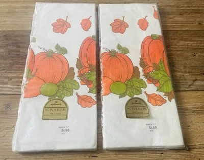 Cubierta de mesa de calabaza/cosecha de otoño con sello de 60 X 102 pulgadas sellada en plástico Foto 1 de 4