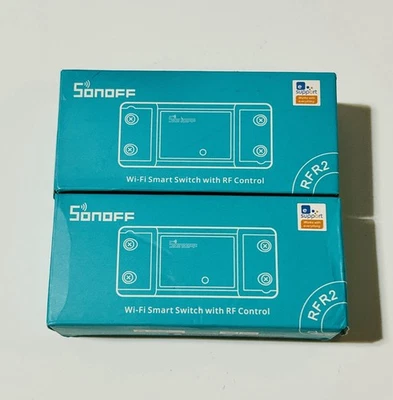 2 interruptores inteligentes inalámbricos WiFi SONOFF RFR2 con receptor de RF para hogar inteligente hágalo usted mismo Foto 1 de 4