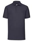 Fruit of the Loom 65/35 Polo Shirts Mens Plain Tee T Shirt | All Colours | S-5XL