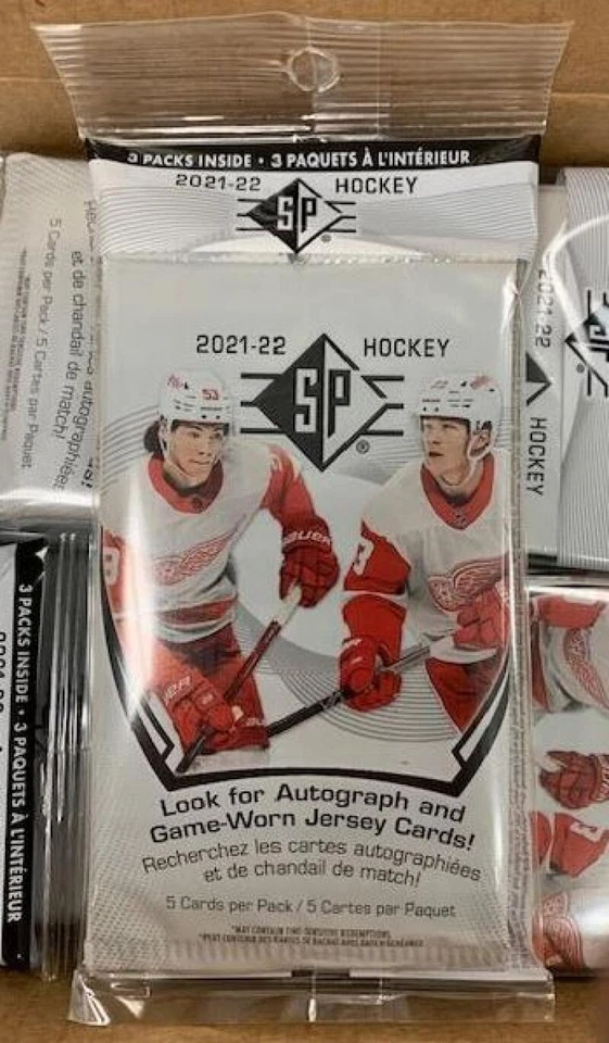 2021-22 Upper Deck SP NHL Hockey Hanger Pack FACTORY SEALED - Image 1 of 1