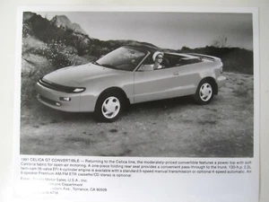 TOYOTA CELICA GT CONVERTIBLE PRESS PHOTO - 1991 - Picture 1 of 1