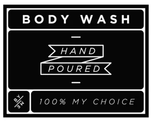 LARGE Body Wash Decal - Black (removable/ reusable/ waterproof DIY label) - Picture 1 of 3