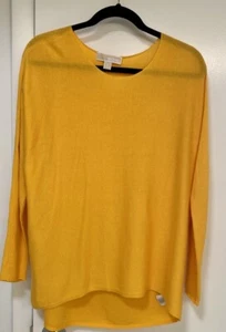 MICHAEL KORS COTTON BLEND CASHMER  FEEL LONG SLEEVES ELEGANT SWEATER, size S - Picture 1 of 13
