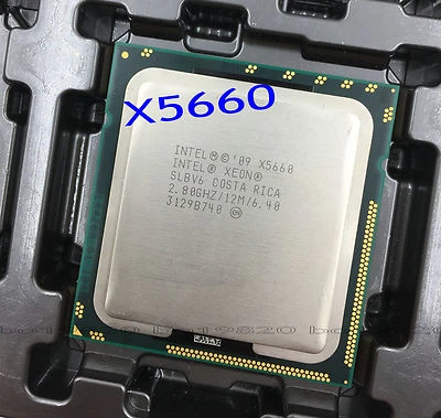 Intel Xeon X5660 SLBV6 2.8GHz 12 MB LGA 1366 Six Core CPU Processor - Image 1 of 2
