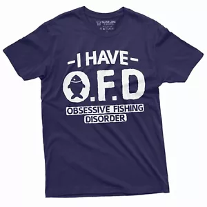Camiseta de trastorno de pesca obsesivo de pesca OFD para hombres - Imagen 1 de 9