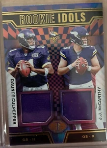 2024 Panini Illusions Rookie Idols Dual Memorabilia DAUNTE CULPEPPER/JJ MCCARTHY - Picture 1 of 2