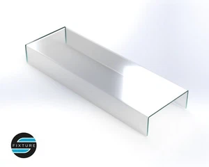 Soporte elevador de acrílico formado para Ikea Detolf 15""W x 5""D x 2""H HECHO EN EE. UU. - Imagen 1 de 9