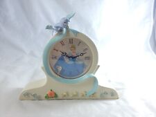 Horloge manteau céramique en porcelaine Disney Princess Cendrillon testée et fonctionnelle