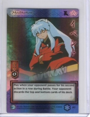 Inuyasha TCG: Saisei - Meditation #P7 Foil Promo NM-MT - Image 1 of 2