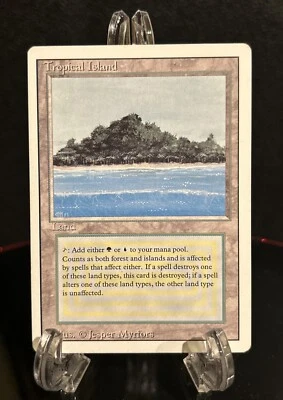 Tropical Island MTG Ungraded LP Light Play Rare Vintage Dual Land - Image 1 of 2