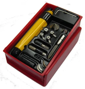 ENTGRATUNG KEGELSENKER SCHABER METALL SET AUSTAUSCHBARER GRIFF RDGTOOLS - Bild 1 von 2