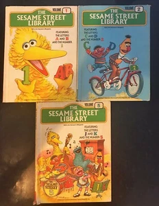 The Sesame Street Library Vintage 1978 Lot Of 3 Volume 1,2 & 5. - Picture 1 of 3