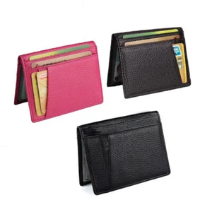 Men's Genuine Leather Wallet ID Credit Card Holder Bifold Pocket Coin Purse Gift - Picture 1 of 8