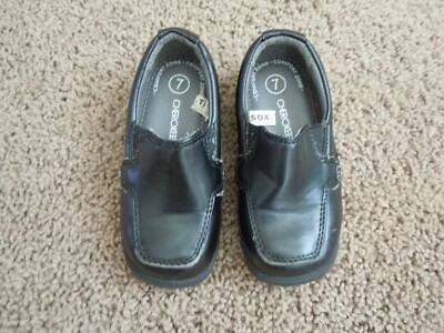 CHEROKEE ZAPATOS Niños Pequeños Negros Sin Cordones Zapatos de Vestir Mocasines Talla 7 Foto 1 de 4