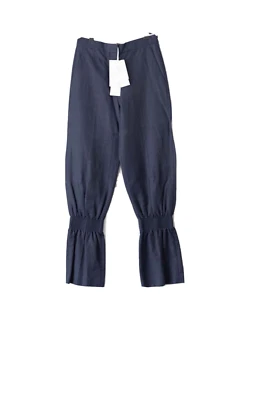 Stella McCartney Navy blue flat front trousers elasticated  CUFFS SZ 40 / UK 10 - Image 1 of 4