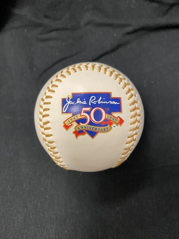 JACKIE ROBINSON 50th Anniversary 1997 BASEBALL FOTOBALL Photo Ball Dodgers Cover