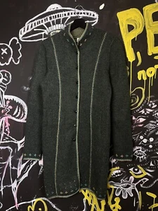Vintage Peruvian Connection Alpaca Wool Women Coat - Picture 1 of 5