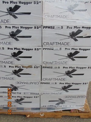 (1) Craftmade Pro Plus Hugger 52-in Oiled Bronze Indoor Flush Mount Ceiling Fan - Image 1 of 4