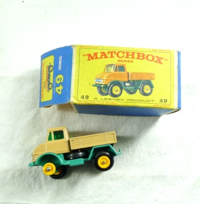 VECCHIO MODELLINO MATCHBOX 49 UNIMOG VINTAGE ANNI 60 - Immagine 1 di 4