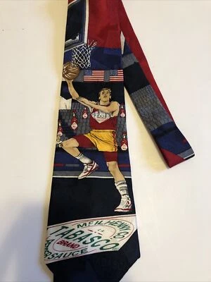 CORBATA BALONCESTO 100% SEDA MARCA TABASCO Foto 1 de 4