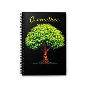 Geometree Spiral Notebook - Nature Inspired, Eco-Friendly Journal - Picture 1 of 5