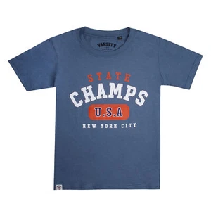 Varsity State Champ NYC Boys Indigo T-shirt - Picture 1 of 8
