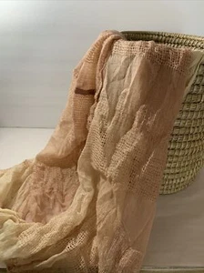 Long Fashion Scarves Women's Scarves Accessories - Light Pink and Beige Infinity - Picture 1 of 4