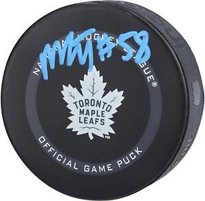 Michael Bunting Toronto Maple Leafs Signed 2021 Model Official Game Puck