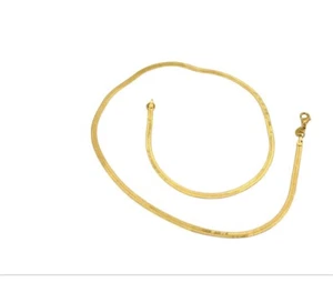 Collar de 3 mm enchapado en oro 925 en espiga de plata de ley - Imagen 1 de 3