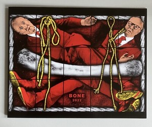 GILBERT & GEORGE, exhibition announcement card, White Cube Gallery, London, 2023