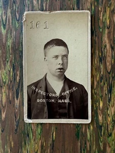 1888 BOSTON POLICE CRIMINAL 23 YEAR OLD  MUG SHOT GENERAL THIEF - Picture 1 of 3